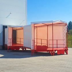 Krovimo platformų sistema furgonams ir komercinėms transporto priemonėms